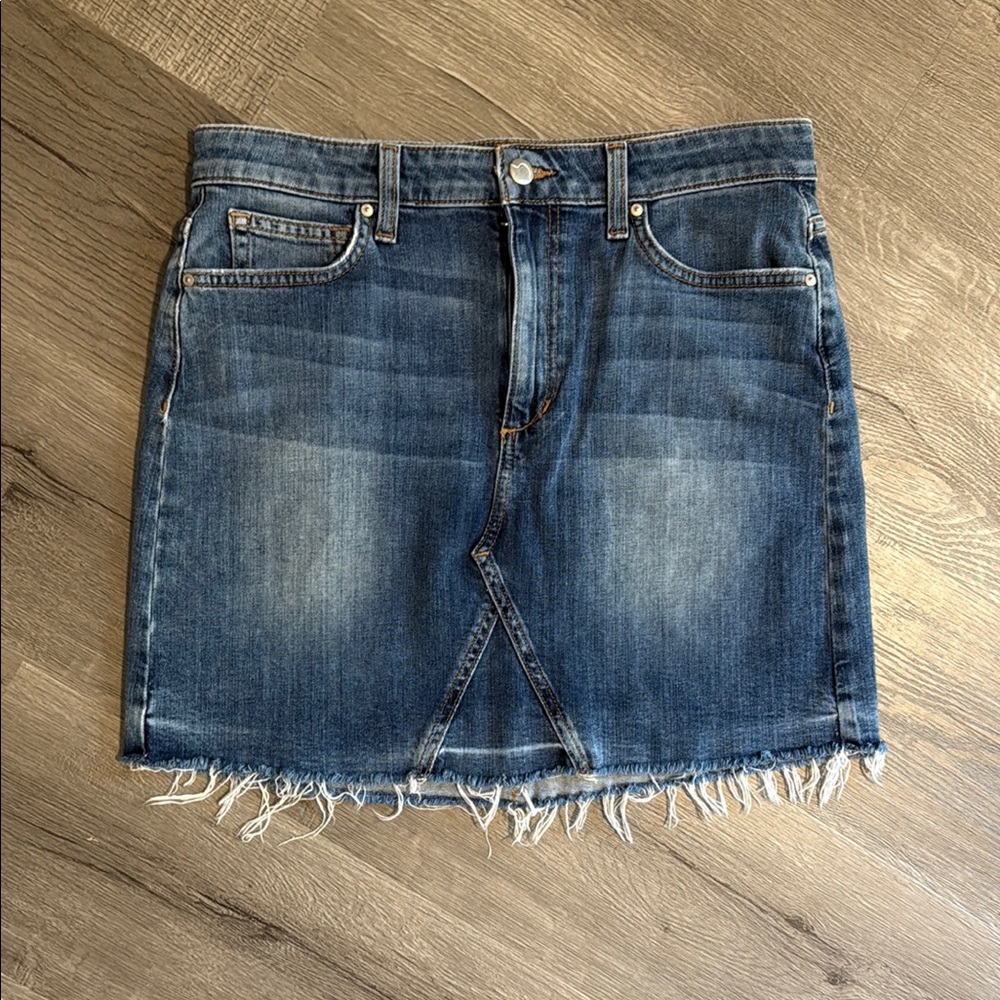 Joe’s Denim Frayed Hem Skirt
